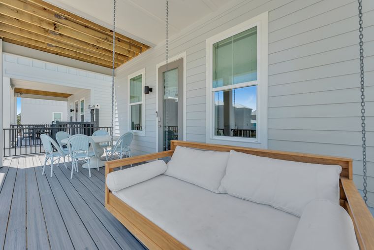 The porch swing bed, the best seat in the house